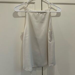 Banana Republic Square Neck Tank in Cream